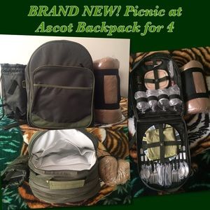 BRAND NEW! Picnic at Ascot Backpack for 4